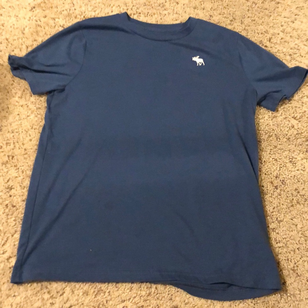 Abercrombie kids boys short sleeve shirt blue